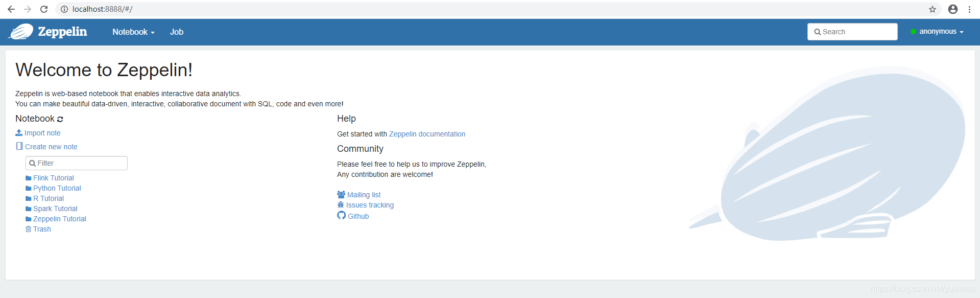 Apache Zeppelin系列教程第一篇——安装和使用