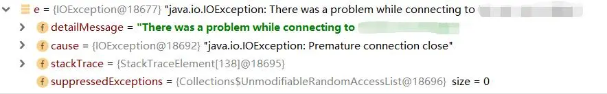 ssh2 Connection .connect()方法抛出连接过早关闭异常