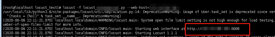 Linux启动了Locust，本地浏览器访问不了WebUI页面
