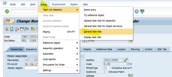 SAP PM 初级系列12 – 为维修工单关联Task List