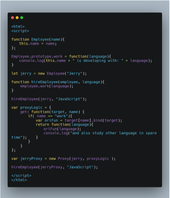 JavaScript ES6对Proxy的原生支持的一个例子：开发人员学习额外的编程语言