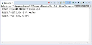 编写Java程序，实现一个简单的echo程序（网络编程TCP实践练习）