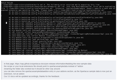 Extension spartacussampledata doesnt specify a path and no scanned extension was matching the name 