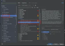 IDEA的Duplicated code fragment (14 lines long)提示如何关闭
