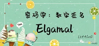 【密码学】一文读懂基于Elgamal的数字签名