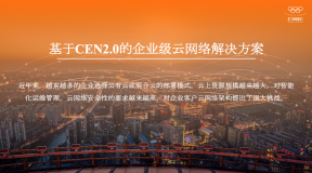 CEN2.0：智能云企业网-解决方案&客户场景