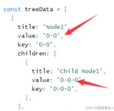 Ant Design Vue 树选择冲突 4063:34 Warning: Conflict value of node (xxx) has already used by node