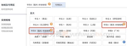 阿里云服务器本地地域华东5南京和华东6福州有什么区别？