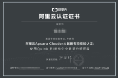 Apsara Clouder认证之旅 使用Quick BI 制作企业数据分析报表