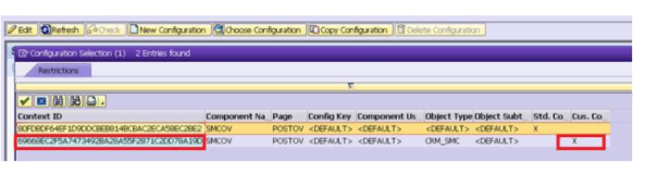 CRM WebClient UI里标准configuration和custom configuration区别