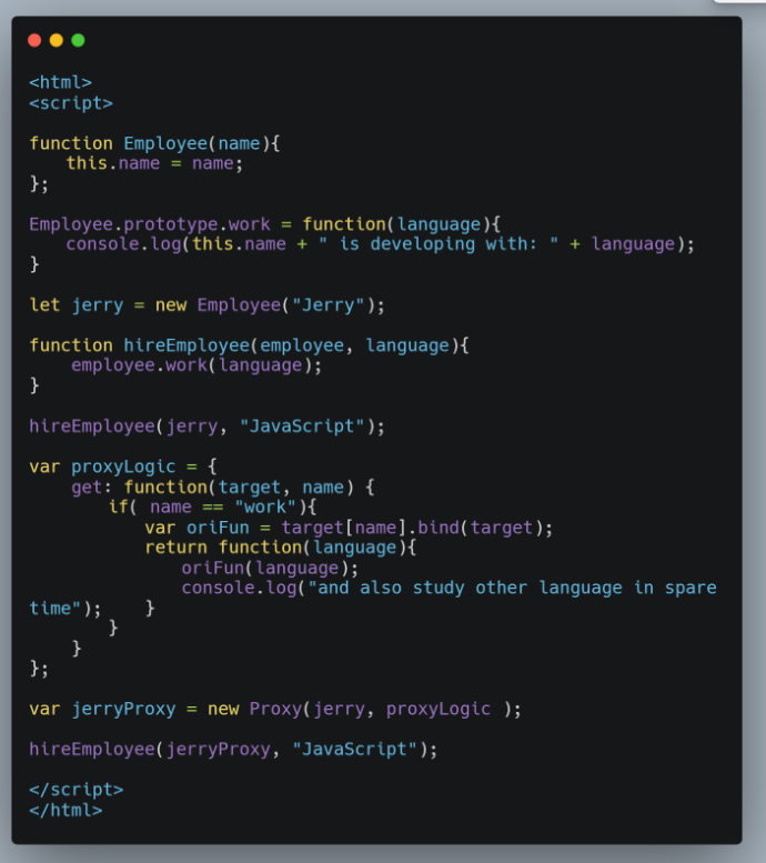 JavaScript ES6对Proxy的原生支持的一个例子：开发人员学习额外的编程语言