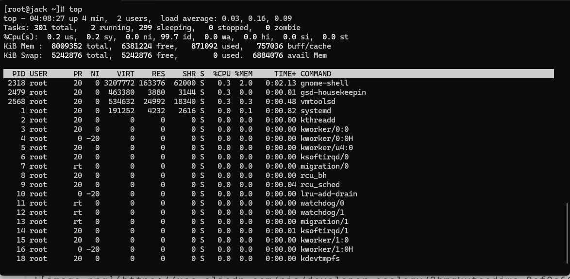 linux查看CPU、内存、网络、磁盘IO命令