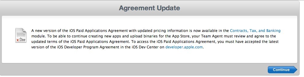 you must have accepted the latest version of the IOS Developer Program Agreement