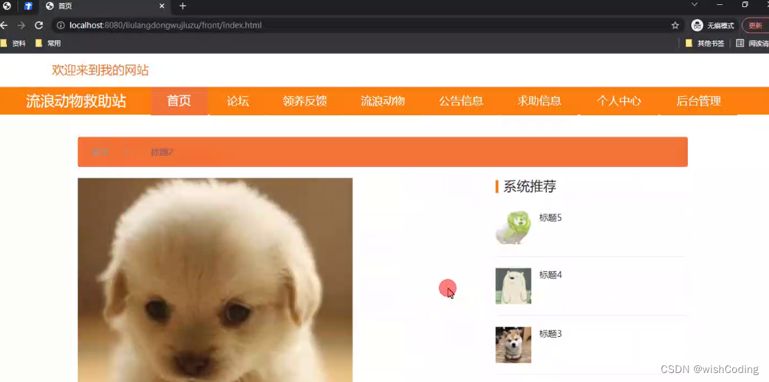 基于ssm+vue.js+uniapp小程序的流浪动物救助站附带文章和源代码设计说明文档ppt