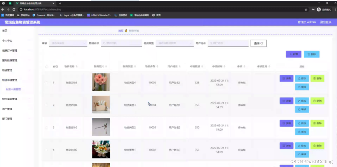 基于springboot+vue.js的常规应急物资管理系统附带文章和源代码设计说明文档ppt