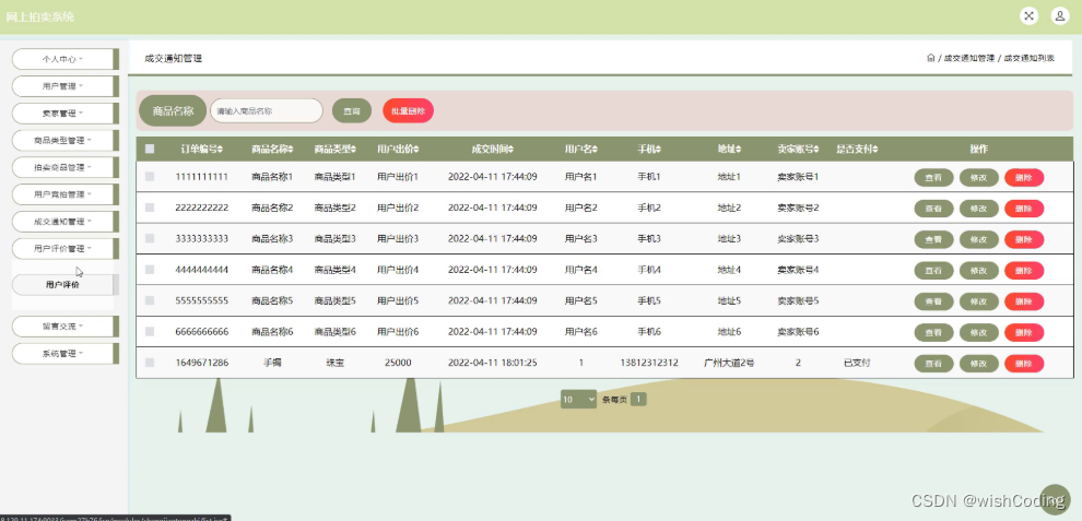 基于ssm+vue.js+uniapp小程序的网上拍卖系统附带文章和源代码部署视频讲解等