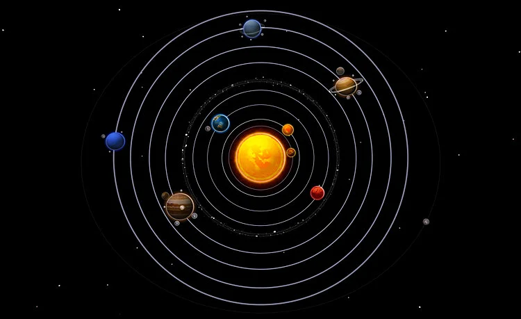 【精选】太阳系八大行星运转轨迹程序，C语言，源代码分享