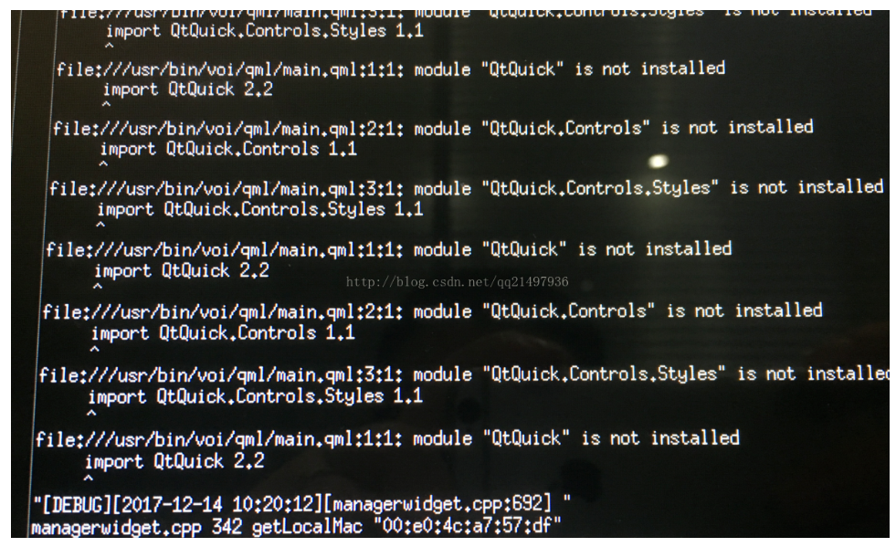 关于 QWidget+Qml程序部署到linux时，'module