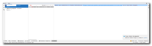【错误记录】Android Studio 编译报错 ( Cannot use connection to Gradle distribution . as it has been stopped. )