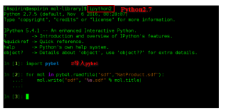 Linux（64位）下OpenBabel 2.4.1、python2.7和Ipython实战（二）