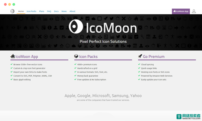 IcoMoon: 在线自定义图标字体生成器工具