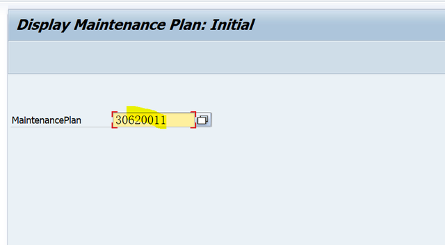 SAP PM 入门系列5 - IP03 显示一个维护计划