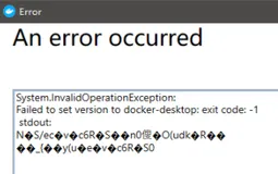 windows.Docker.安装运行失败