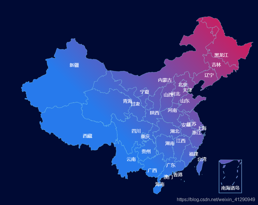 echarts地图绘制区域图片