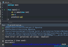 go语言fatal error: all goroutines are asleep - deadlock!