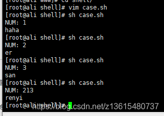 shell学习（六）  【case多条件分支语句】