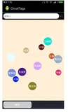 android 随机云标签（圆形）