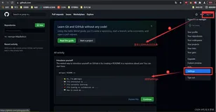 生成一个GitHub的token用于git推送本地库至远程库