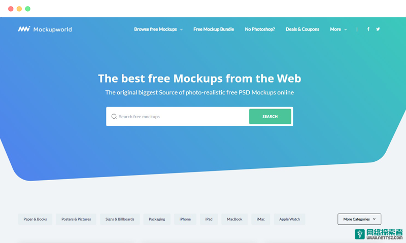 Mockup World: 免费在线样机模型下载网站