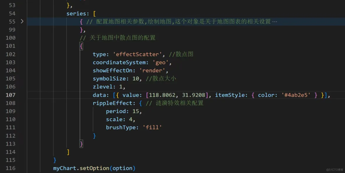 前端学习笔记202305学习笔记第二十三天-多点散点图配置