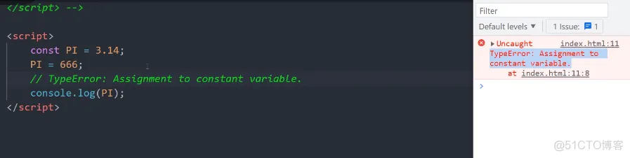 前端学习笔记202306学习笔记第三十八天-Es6-使用const声明常量
