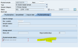SAP QM 样品废弃后如何删除physical samples记录？