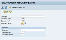 SAP MM 物料主数据的Document Data