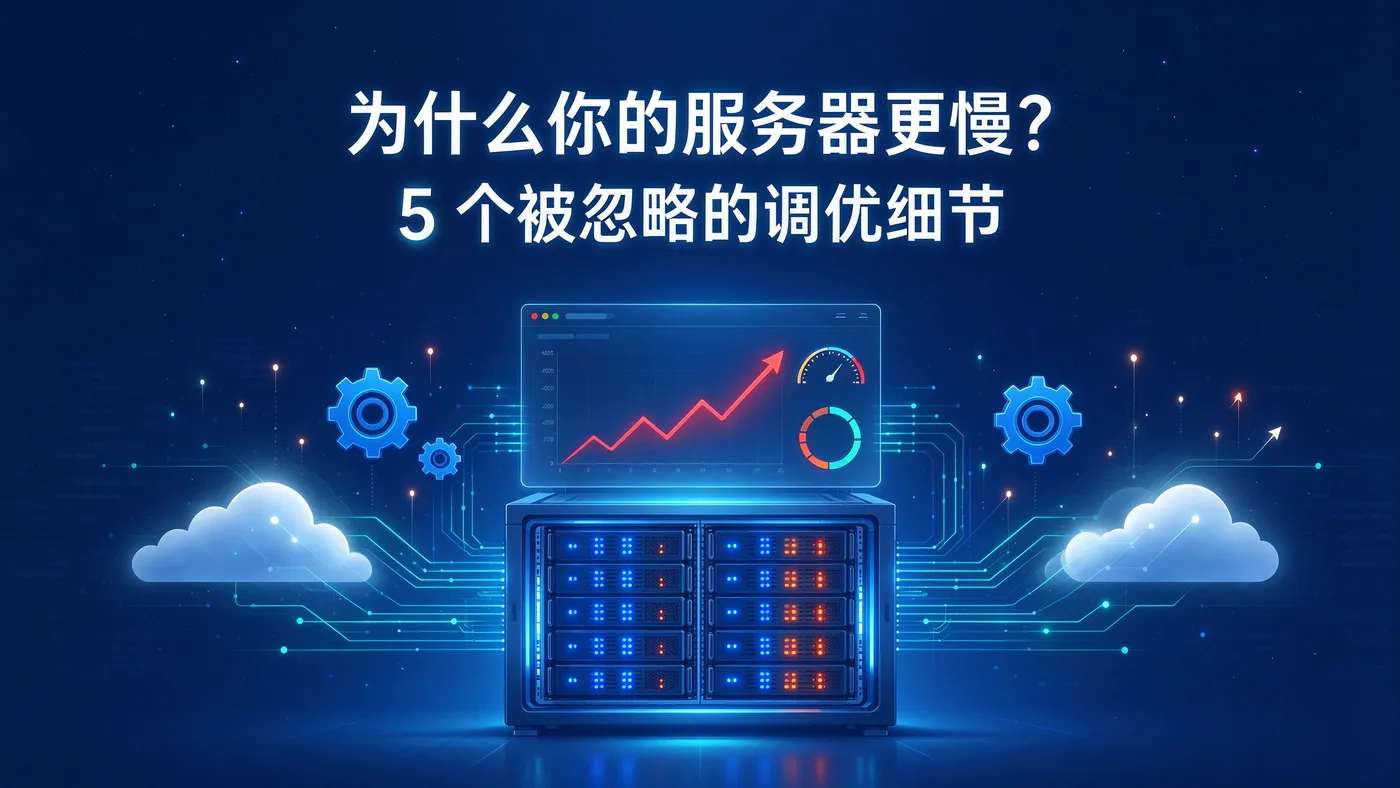 封面:为什么你的服务器更慢?5个被忽略的调优细节