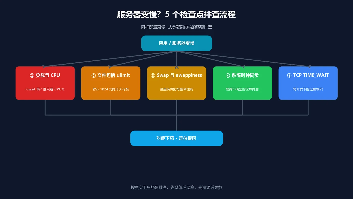 服务器变慢排查流程图