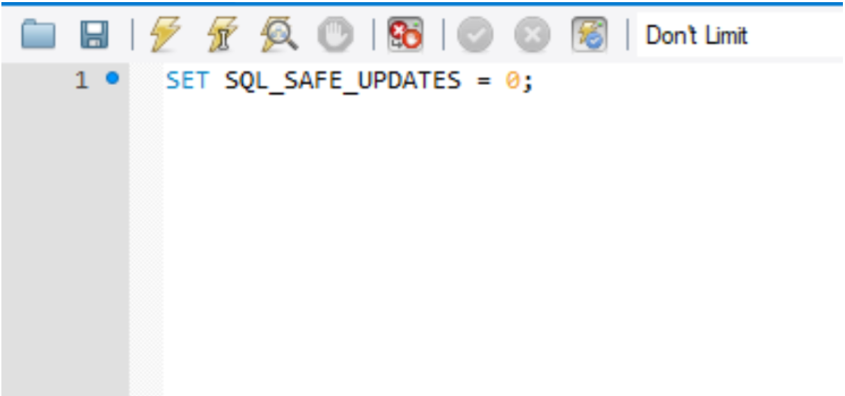 mysql Error Code: 1175. You are using safe update mode and you tried to update a table without ....