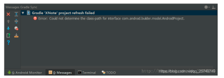 Error:Could not determine the class-path for interface com.android.builder.model.AndroidProject. 