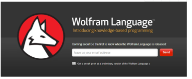革命性的基于知识编程语言Wolfram发布第一个演示