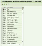 SAP SD 基础知识之行项目类别（Item Category）