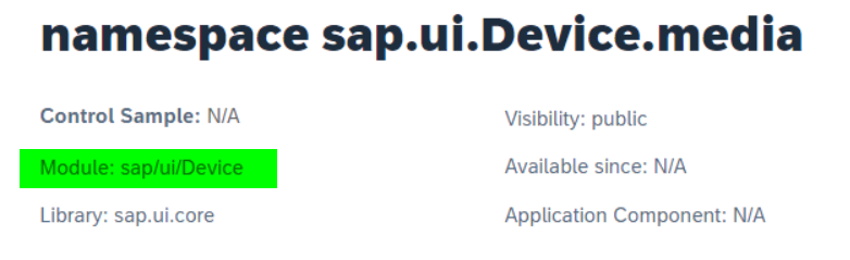 SAP UI5 sap.ui.Device.media 的使用介绍