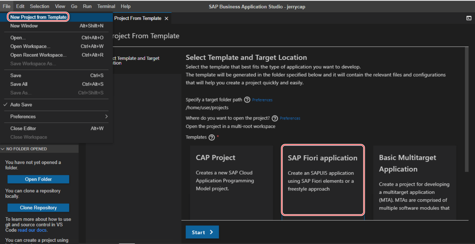 使用 SAP Business Application Studio 创建 Fiori Elements 应用显示 OData 服务的数据