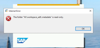 WTS 上打不开 SAP ABAP Development Tool，遇到文件目录 read only 的问题