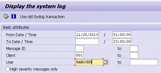 ABAP 系统里使用事务码 SM21 查看系统日志的技巧介绍