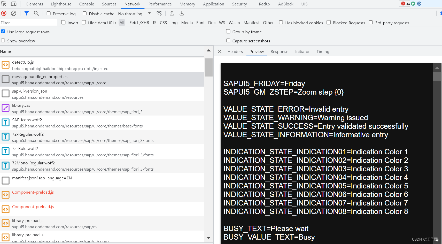 什么是 SAP UI5 应用运行时加载的 messagebundle_en.properties 文件？