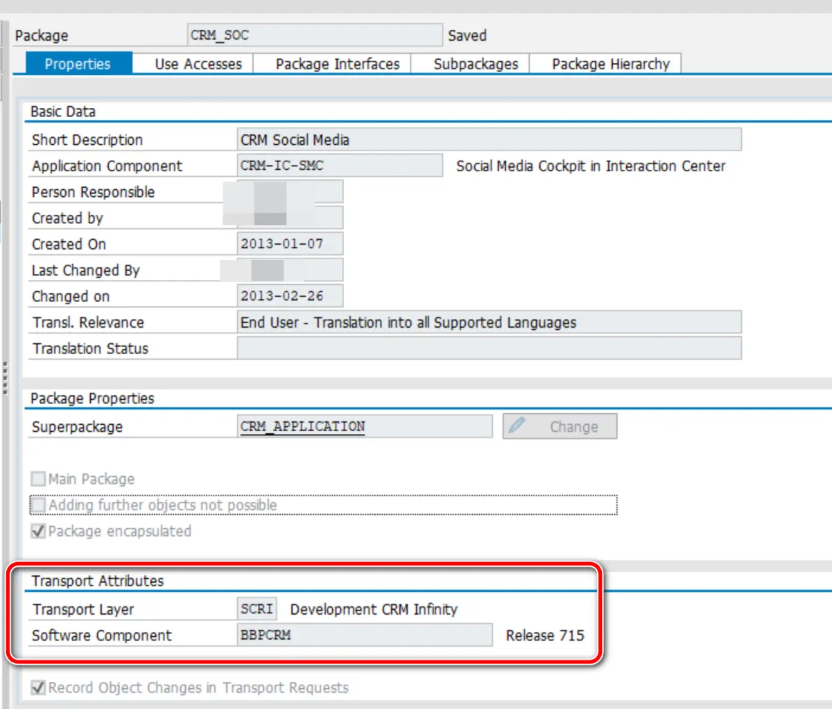 关于 SAP ABAP 传输请求中 Transport Attribute 的介绍