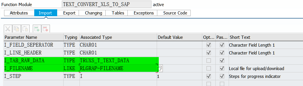 SAP ABAP 处理 Excel 的标准函数 TEXT_CONVERT_XLS_TO_SAP 介绍试读版